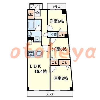 楽器可 ピアノ可 で 神奈川県の賃貸マンション物件 3LDK 25万円の写真1