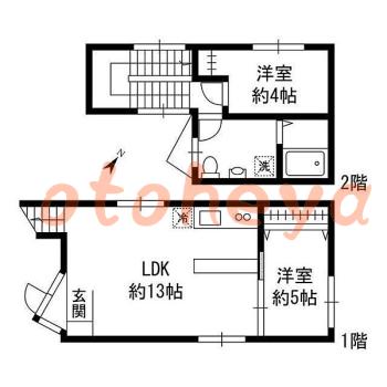 楽器可 ピアノ可 で 東京近郊の賃貸物件 2LDK 21.8万円の写真1