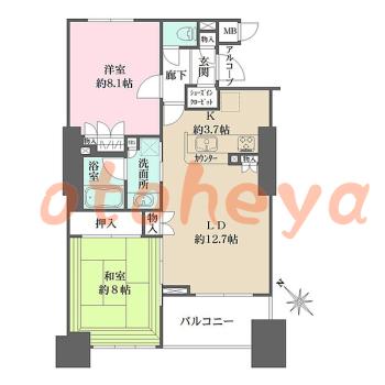 楽器可 ピアノ可 で 東京23区の賃貸マンション物件 2LDK 26万円の写真1