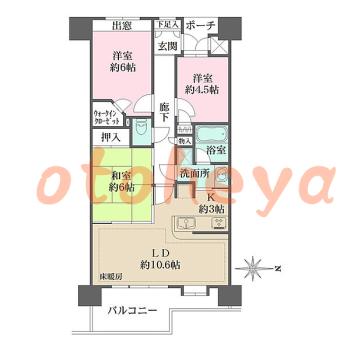 楽器可 ピアノ可 で 東京23区の賃貸マンション物件 3LDK 21.5万円の写真1