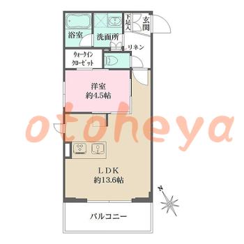 楽器可 ピアノ可 で 東京近郊の賃貸物件 1LDK 21.2万円の写真1