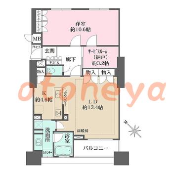 楽器可 ピアノ可 で 東京23区の賃貸マンション物件 1SLDK 26.5万円の写真1