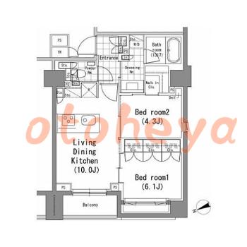 楽器可 ピアノ可 で 東京23区の賃貸マンション物件 2LDK 30万円の写真1