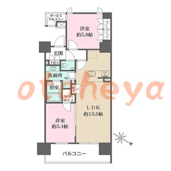 楽器可 ピアノ可 で 東京23区の賃貸マンション物件 2LDK 26万円の写真1