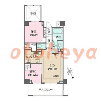 楽器可 ピアノ可 で 東京23区の賃貸マンション物件 2LDK 32万円の写真1