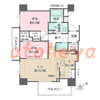 楽器可 ピアノ可 で 東急沿線の賃貸物件 2LDK 29万円の写真1