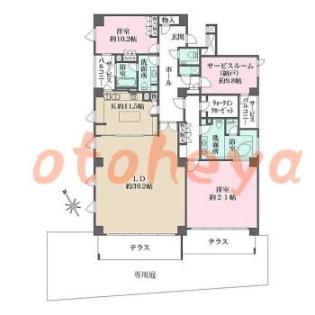 楽器可 ピアノ可 で 東京23区の賃貸マンション物件 2SLDK 140万円の写真1