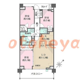 楽器可 ピアノ可 で 東京23区の賃貸マンション物件 3LDK 29万円の写真1