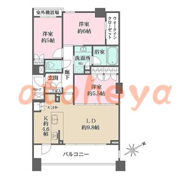  楽器可ピアノ相談の賃貸物件 3LDK 35万円の写真1