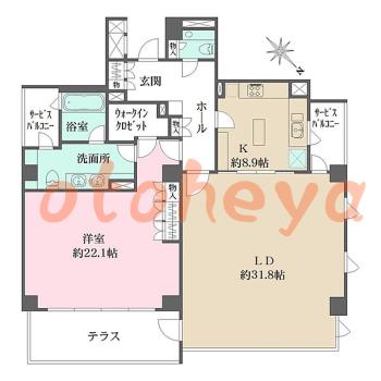 楽器可 ピアノ可 で 東京23区の賃貸マンション物件 1LDK 94.5万円の写真1