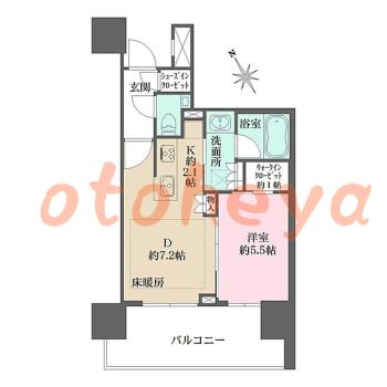  楽器可ピアノ相談の賃貸物件 1DK 23.5万円の写真1