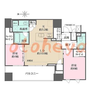  楽器可ピアノ相談の賃貸物件 2LDK 33万円の写真1