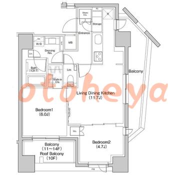 楽器可 ピアノ可 で 東京近郊の賃貸物件 2LDK 29.8万円の写真1