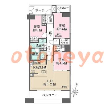 楽器可 ピアノ可 で 東京近郊の賃貸物件 3LDK 23.5万円の写真1