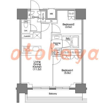 楽器可 ピアノ可 で 東京近郊の賃貸物件 2LDK 24万円の写真1
