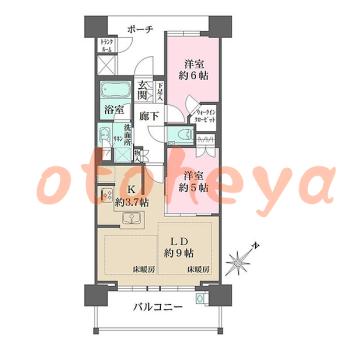 楽器可 ピアノ可 で 小田急沿線の賃貸物件 2LDK 22万円の写真1