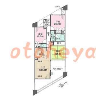 楽器可 ピアノ可 で 東京市部の賃貸マンション物件 3LDK 14.9万円の写真1