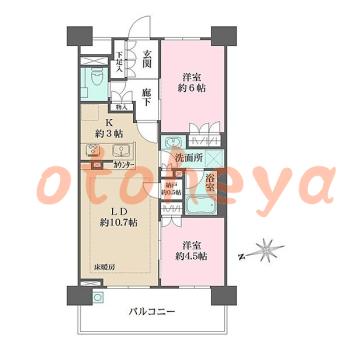 楽器可 ピアノ可 で 東京近郊 JRの賃貸物件 2LDK 14.8万円の写真1