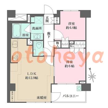 楽器可 ピアノ可 で 東京近郊 JRの賃貸物件 2LDK 14.5万円の写真1