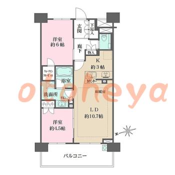 楽器可 ピアノ可 で 東京近郊 JRの賃貸物件 2LDK 14.5万円の写真1