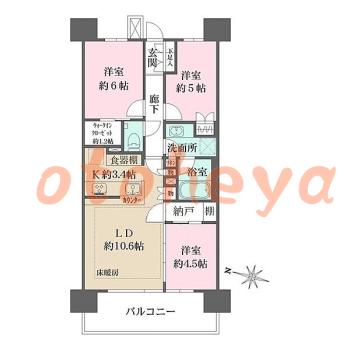 楽器可 ピアノ可 で 埼玉県の賃貸マンション物件 3LDK 22万円の写真1