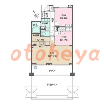 楽器可 ピアノ可 で 東京市部の賃貸マンション物件 2LDK 22万円の写真1