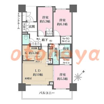 楽器可 ピアノ可 で 埼玉県の賃貸マンション物件 3LDK 27.5万円の写真1
