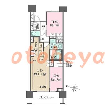 楽器可 ピアノ可 で 埼玉県の賃貸マンション物件 2LDK 15万円の写真1