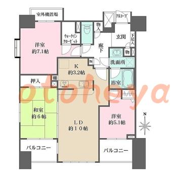 楽器可 ピアノ可 で 東京市部の賃貸マンション物件 3LDK 20万円の写真1