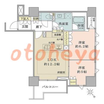 楽器可 ピアノ可 で 東京近郊の賃貸物件 2LDK 37万円の写真1