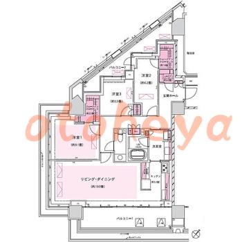 楽器可 ピアノ可 で 東京23区の賃貸マンション物件 3LDK 140万円の写真1