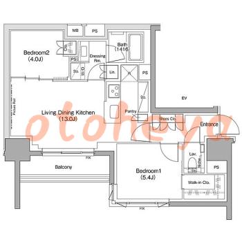 楽器可 ピアノ可 で 東京近郊の賃貸物件 2LDK 24.9万円の写真1