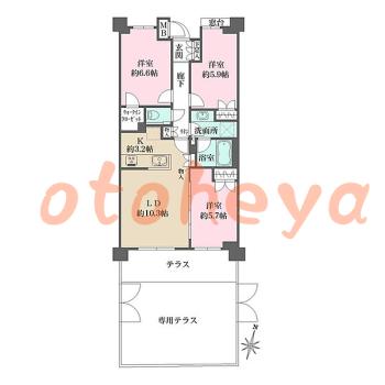 楽器可 ピアノ可 で 東京近郊の賃貸物件 3LDK 27.3万円の写真1
