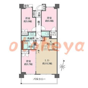 楽器可 ピアノ可 で 東京近郊の賃貸物件 3LDK 27.6万円の写真1