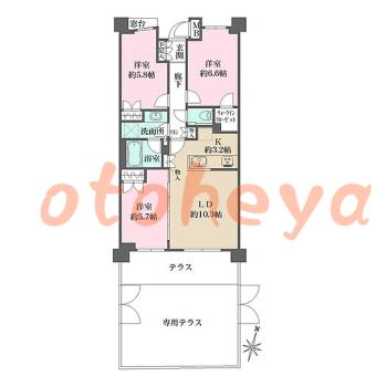 楽器可 ピアノ可 で 東京近郊の賃貸物件 3LDK 27.3万円の写真1