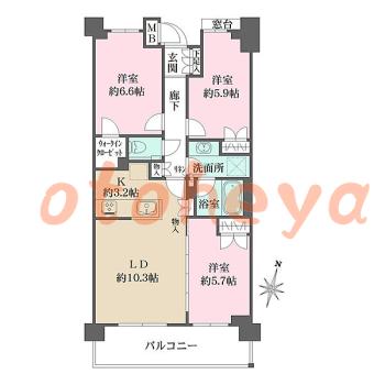 楽器可 ピアノ可 で 東京近郊の賃貸物件 3LDK 26.8万円の写真1