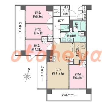 楽器可 ピアノ可 で 東京23区の賃貸マンション物件 4LDK 37.4万円の写真1