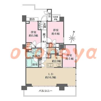 楽器可 ピアノ可 で 東京近郊の賃貸物件 3LDK 34.8万円の写真1