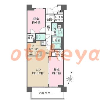 楽器可 ピアノ可 で 東京近郊の賃貸物件 2LDK 25.9万円の写真1