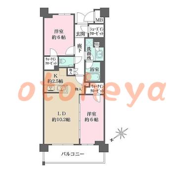 楽器可 ピアノ可 で 東京近郊の賃貸物件 2LDK 25.2万円の写真1