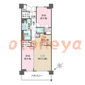 楽器可 ピアノ可 で 東京近郊の賃貸物件 2LDK 25.8万円の写真1