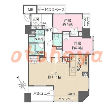 楽器可 ピアノ可 で 東京近郊の賃貸物件 2LDK 35万円の写真1