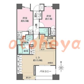 楽器可 ピアノ可 で 東京23区の賃貸マンション物件 2LDK 30万円の写真1