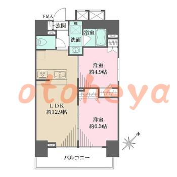 楽器可 ピアノ可 で 東京近郊の賃貸物件 2LDK 20.5万円の写真1