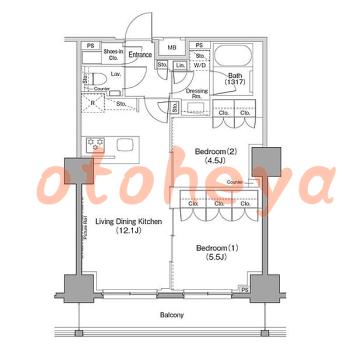 楽器可 ピアノ可 で 東京近郊の賃貸物件 2LDK 25万円の写真1
