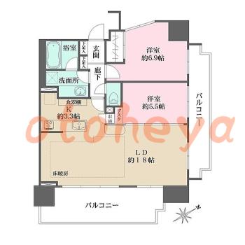 楽器可 ピアノ可 で 東京近郊 JRの賃貸物件 2LDK 16.5万円の写真1