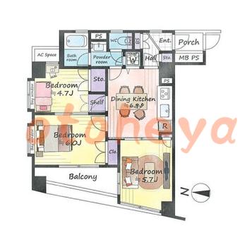 楽器可 ピアノ可 で 東京近郊の賃貸物件 3DK 21万円の写真1