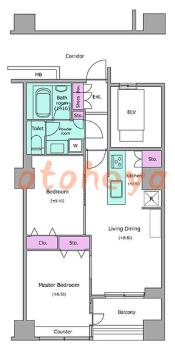 楽器可 ピアノ可 で 東京近郊の賃貸物件 2LDK 24万円の写真1