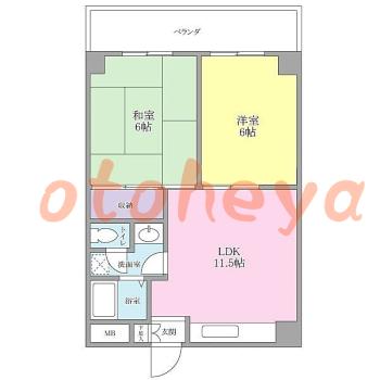 &&&& 楽器可 ピアノ可 で 東京近郊の賃貸物件 2LDK 8.3万円の写真10