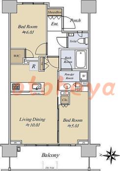 楽器可 ピアノ可 で 東京近郊の賃貸物件 2LDK 30万円の写真1